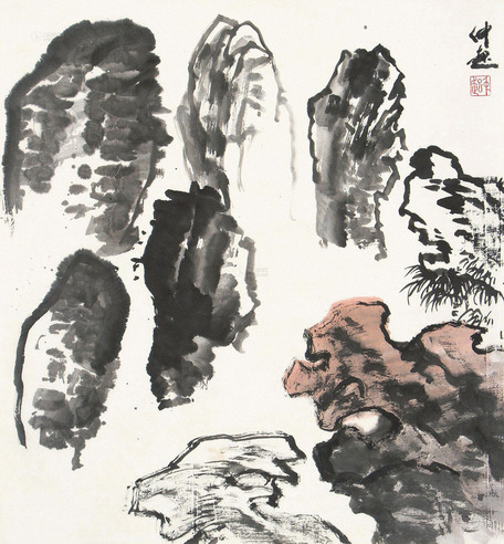 孔仲起 山水课稿