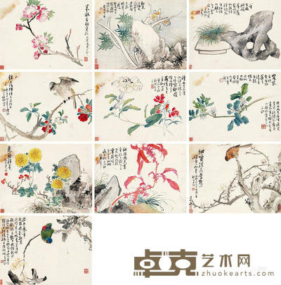 王礼 花鸟册