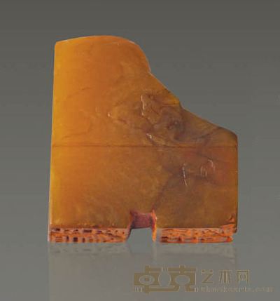 田黄石印章 高3cm 宽2.8cm