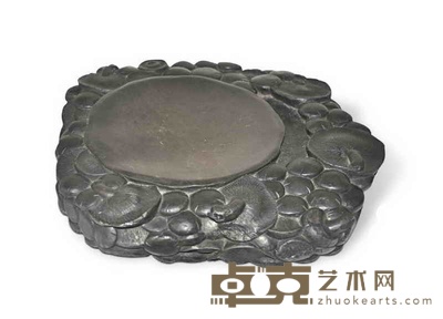 蘑菇纹砚 长31.5cm 宽28.9cm 厚5.8cm