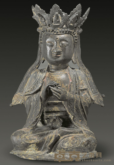 大日如来铜造像 L31cm