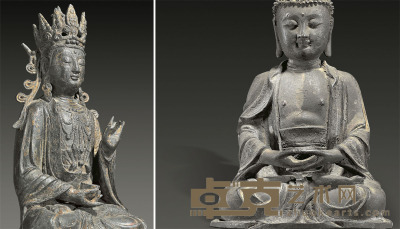 地藏王菩萨铜造像 H40cm