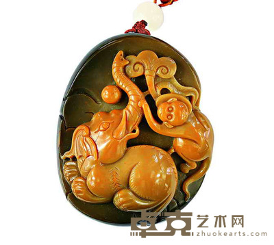 封侯拜相(雕件) 6.6×5.5cm