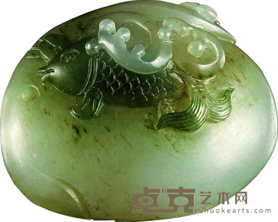 和田籽料年年有余 3×2.3cm 16.00克
