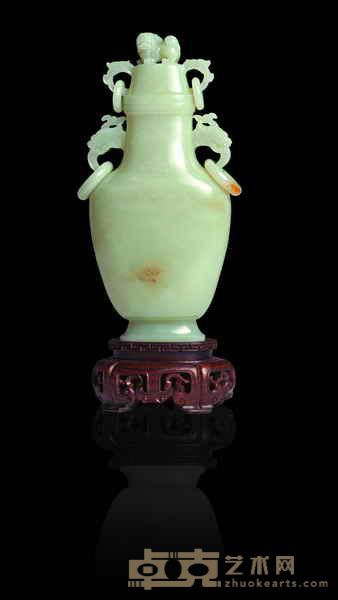 和田籽料瓶 12×7×28cm