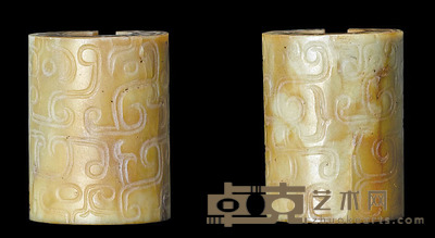 虺纹玦 H3×2cm