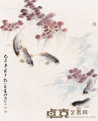 孔小瑜 鲤鱼 65×80cm