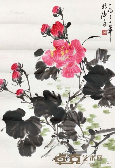 吴德文 花卉 65×45cm