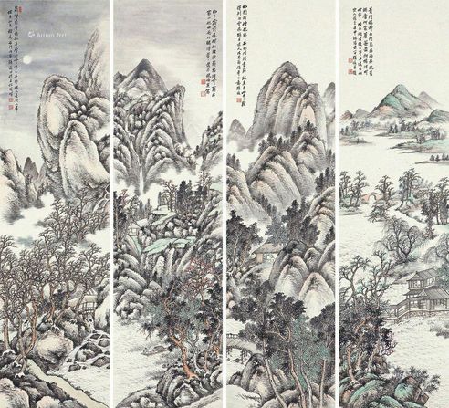 张俊 1932年作 山水