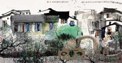 水乡深秋 69×135cm