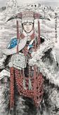 苗再新     2009年作 古格女儿 立轴 设色纸本