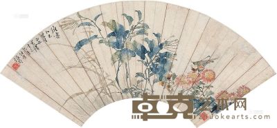 任伯年 辛巳（1881年）作 花卉草虫 