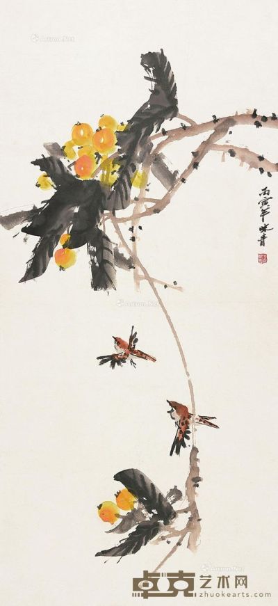 李味青 花卉 130×60cm