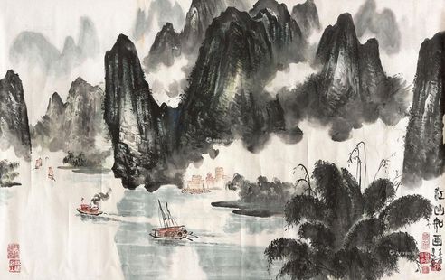 罗鼎华 山水（江山如画）