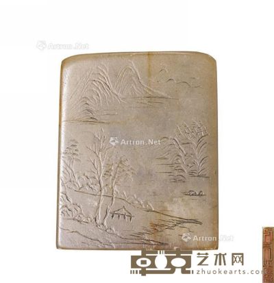 清 寿山石印章 5×4×1cm