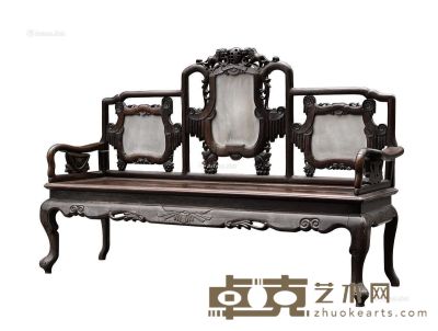 清 酸枝山字型长椅 164×50×12cm