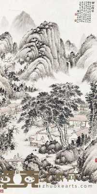 南山积翠 立轴 设色纸本 135.5×67cm