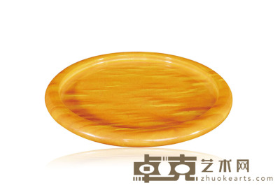水波纹黄金樟赏盘 直径18.5