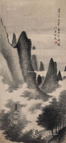 笪重光     山水