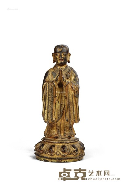明代（1368-1644） 阿难尊者 高19cm