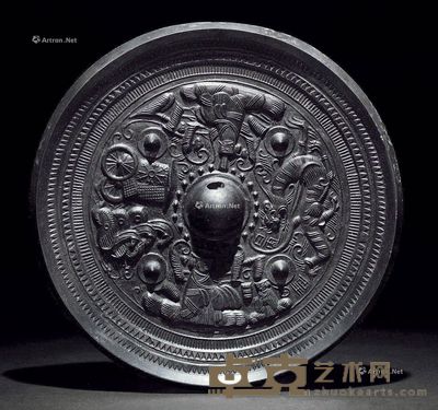 西王母车马画像镜 直径19.5cm