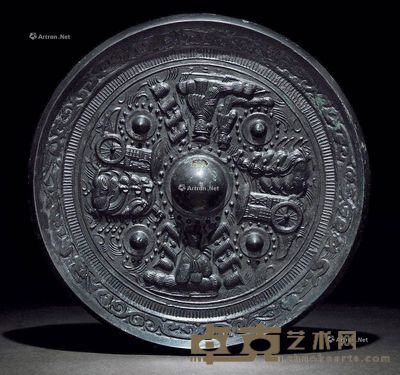 西王母车马画像镜 直径20.8cm