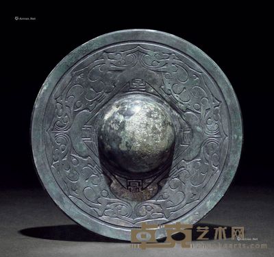君宜高官铭四叶八凤镜 直径12.3cm