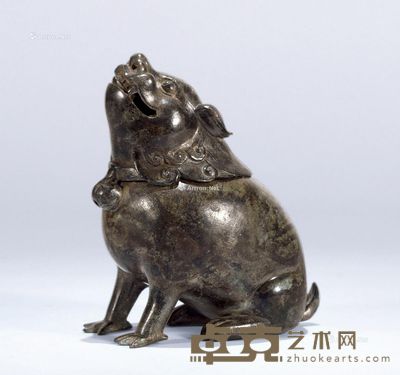 铜瑞兽香薰 高16.4cm