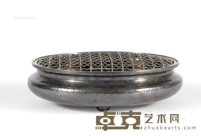 宫本造 纯银香炉 直径18.8cm；高5.5cm