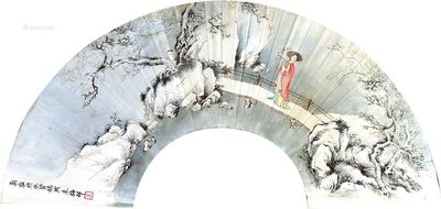 朱梅村 踏雪寻梅