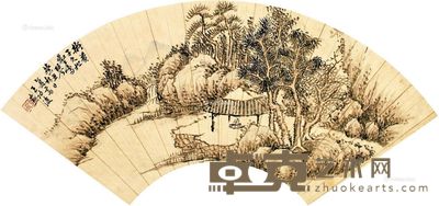 王功后 松壑鸣琴 18×48cm×1