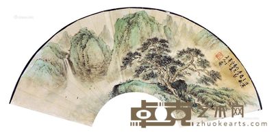 陈半丁 松风泉声图 60×21cm