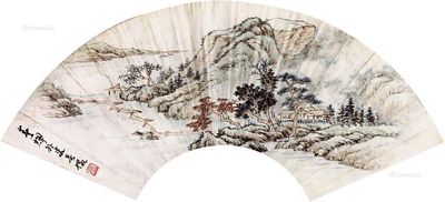 吴徵 青山远帆