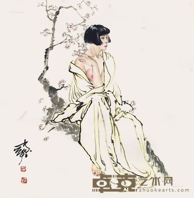 何家英 花季年华 69×66cm×1