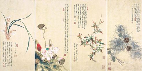 任重 四时花卉