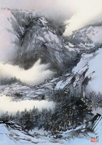 顾媚 雪景