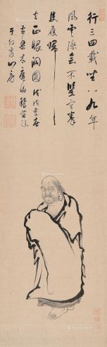 释木庵 戊戌（1658年）作 行书题画