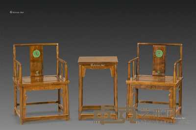 当代 留韵玫瑰椅 （三件套） 玫瑰椅61×48×90cm×2；茶几48×48×71cm