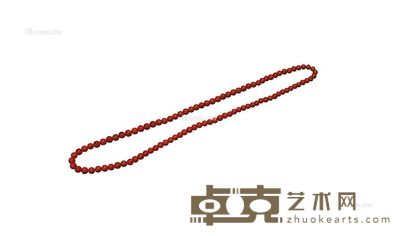 南红108粒项珠链