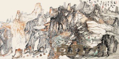 包洪波 家山溪水 137×70cm