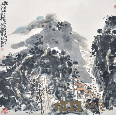 赵规划 山水 50×50cm