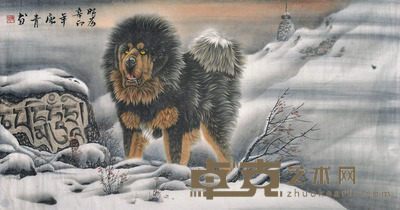 唐青 藏獒 69×132cm