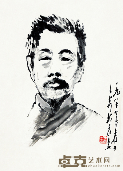 王子武 鲁迅像 41×57