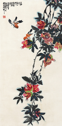 徐湛 花鸟