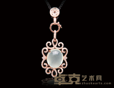 银镶葡萄宝石吊坠 2.3×3.3