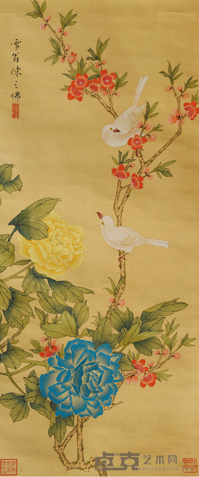 陈之佛 工笔花鸟 72×31 约2.0平尺