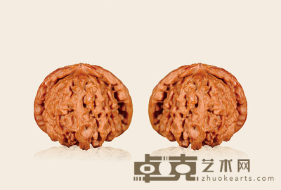 官帽狮子头核桃一对 4.8cm