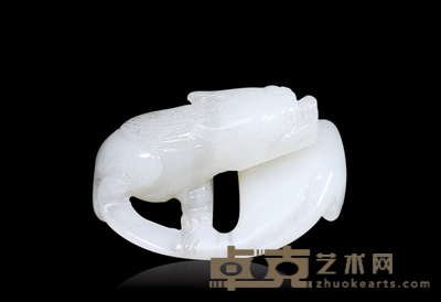 和田白玉瑞兽挂件 4×2