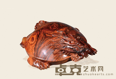 海南黄花梨龙龟摆件(约1460g) 23.5×20