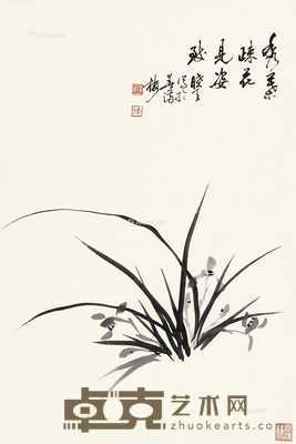 清露香风 立轴 水墨纸本 67×44cm
